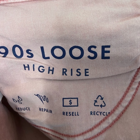 LUCKY Brand 90’s Loose High Rise Cropped Pink Button Fly - Picture 9 of 13